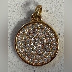 Michael Kors gold pave crystals charm pendant